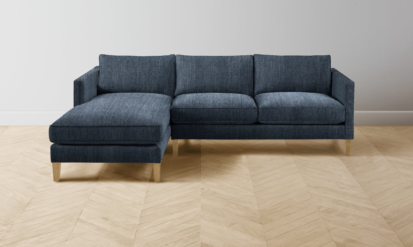 The Crosby Sectional - Performance Tweed Denim