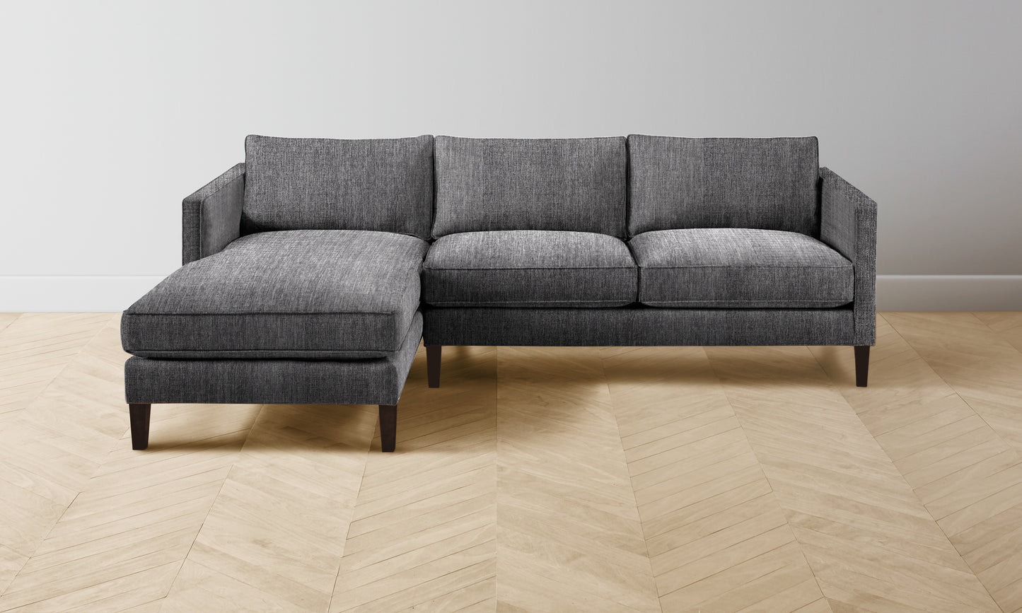 The Crosby Sectional - Performance Tweed Smoke