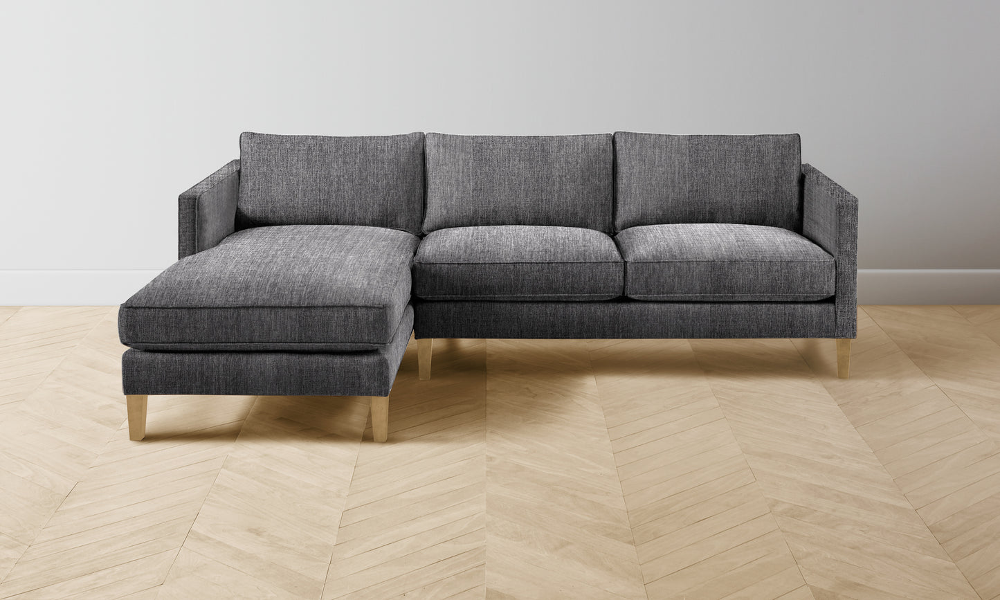 The Crosby Sectional - Performance Tweed Smoke