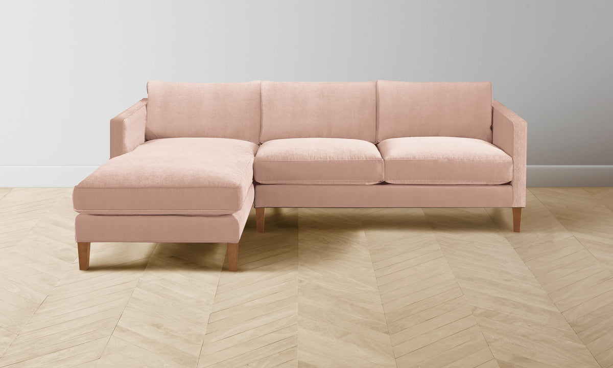 The Crosby Sectional - Performance Velvet Blossom