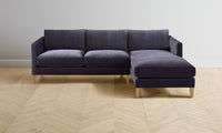 The Crosby Sectional - Performance Velvet Flannel