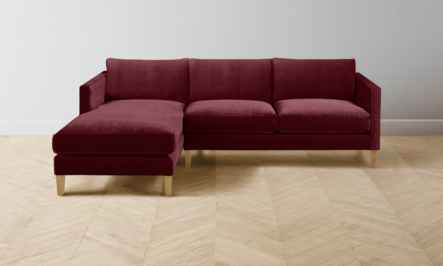 The Crosby Sectional - Performance Velvet Merlot