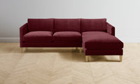 The Crosby Sectional - Performance Velvet Merlot