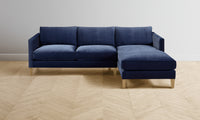 The Crosby Sectional - Performance Velvet Midnight