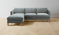 The Crosby Sectional - Performance Velvet Seafoam