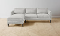 The Crosby Sectional - Performance Woven Chenille Steel