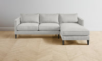 The Crosby Sectional - Performance Woven Chenille Steel