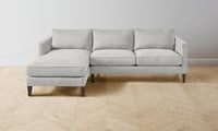 The Crosby Sectional - Performance Woven Chenille Steel