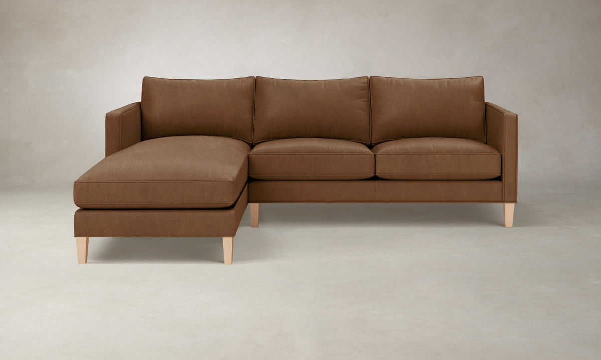 The Crosby Sectional - Tuscan Leather Cognac