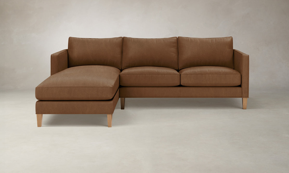The Crosby Sectional - Tuscan Leather Cognac