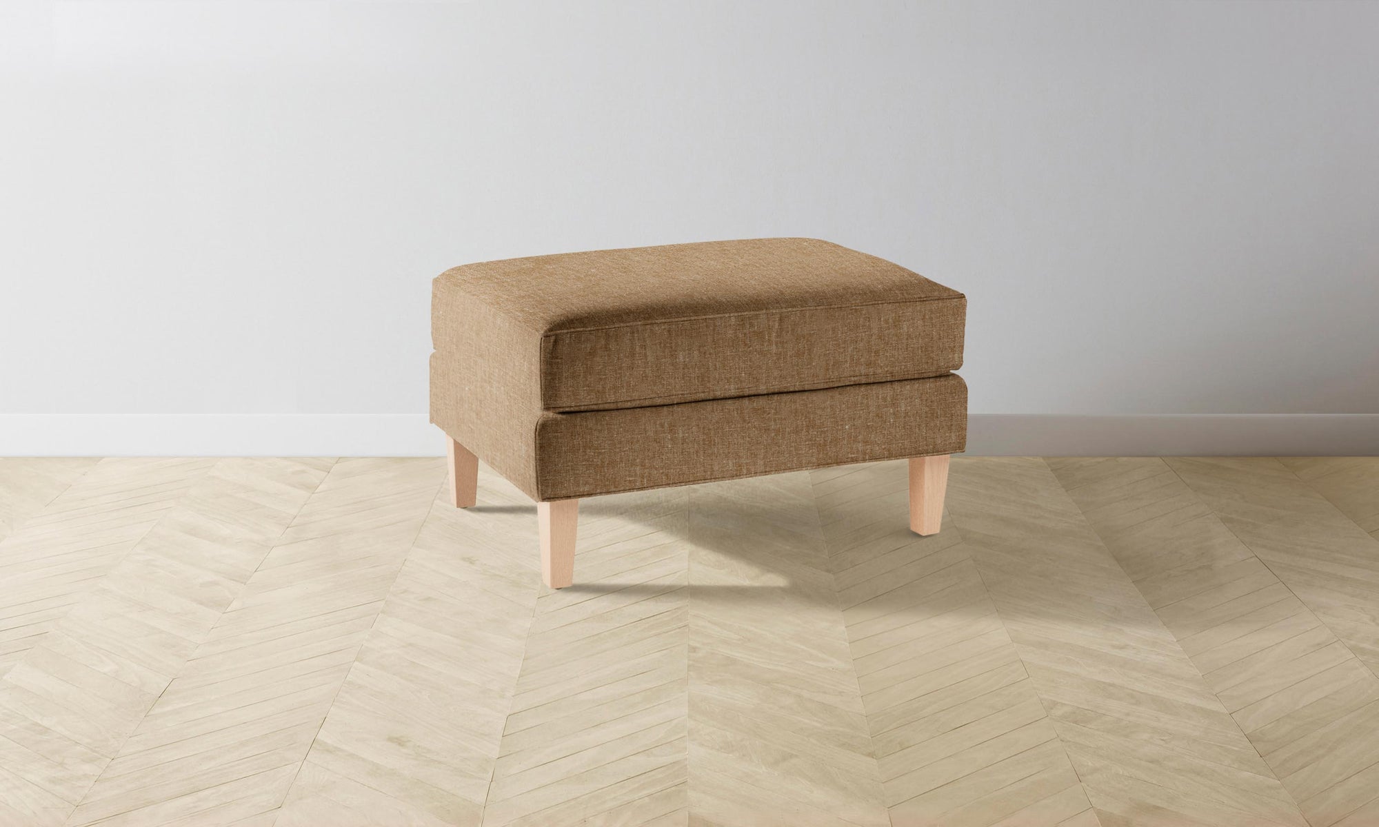 The Crosby Ottoman - Heritage Belgian Linen Chai