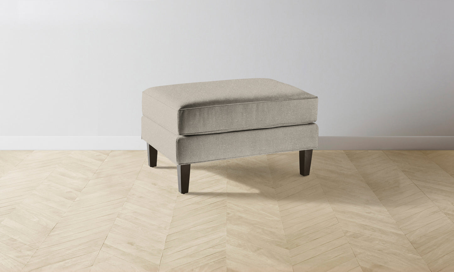 The Crosby Ottoman - Merino Dusk