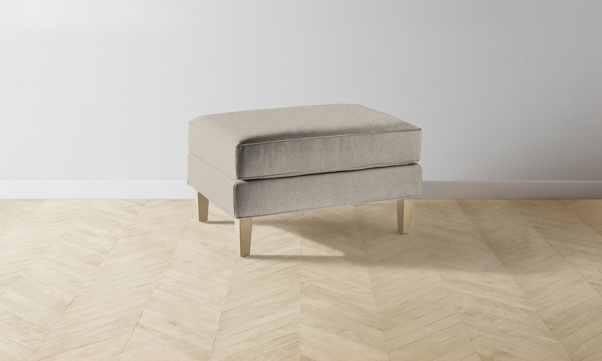 The Crosby Ottoman - Merino Dusk