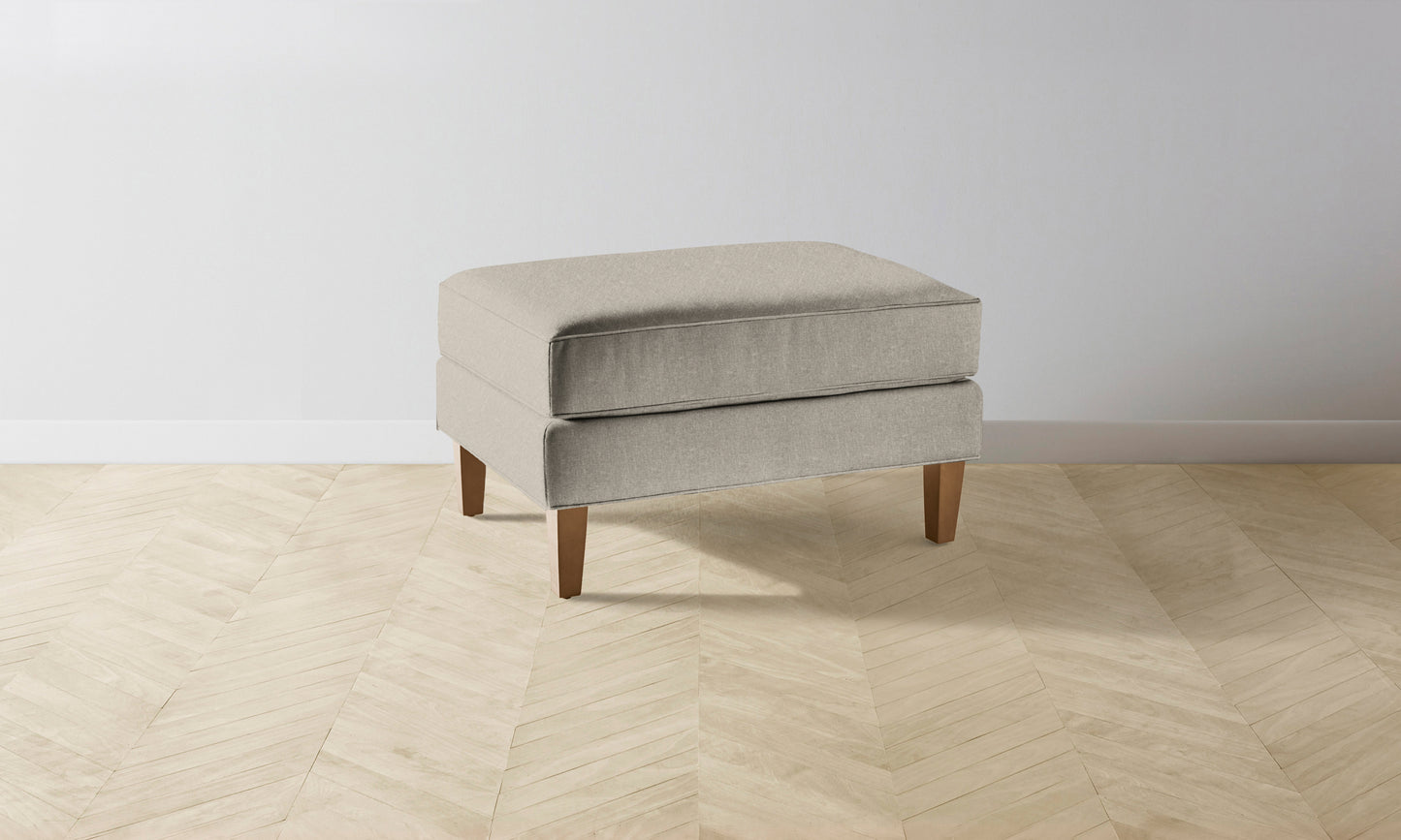 The Crosby Ottoman - Merino Dusk