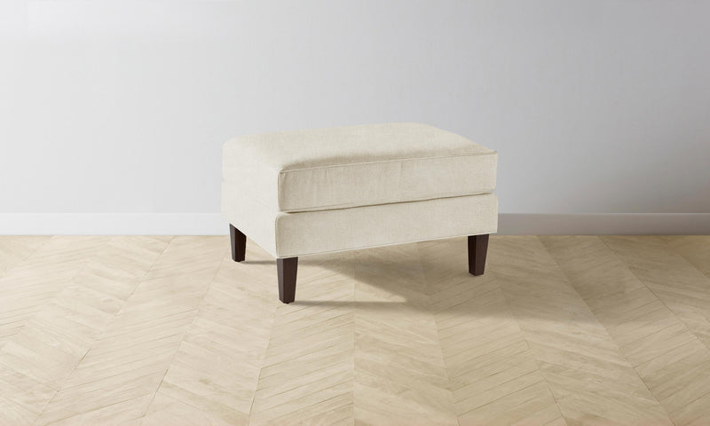 The Crosby Ottoman - Performance Mélange Weave Shell