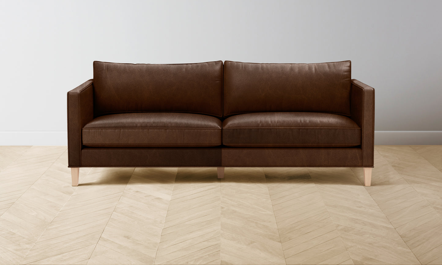 The Crosby Sofa - Tuscan Leather Bourbon