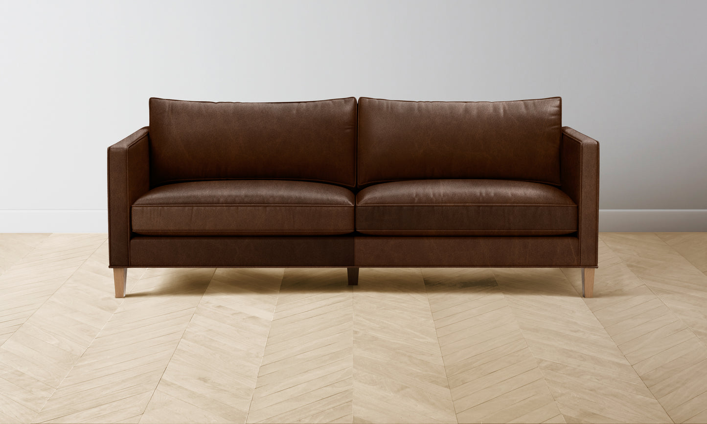 The Crosby Sofa - Tuscan Leather Bourbon