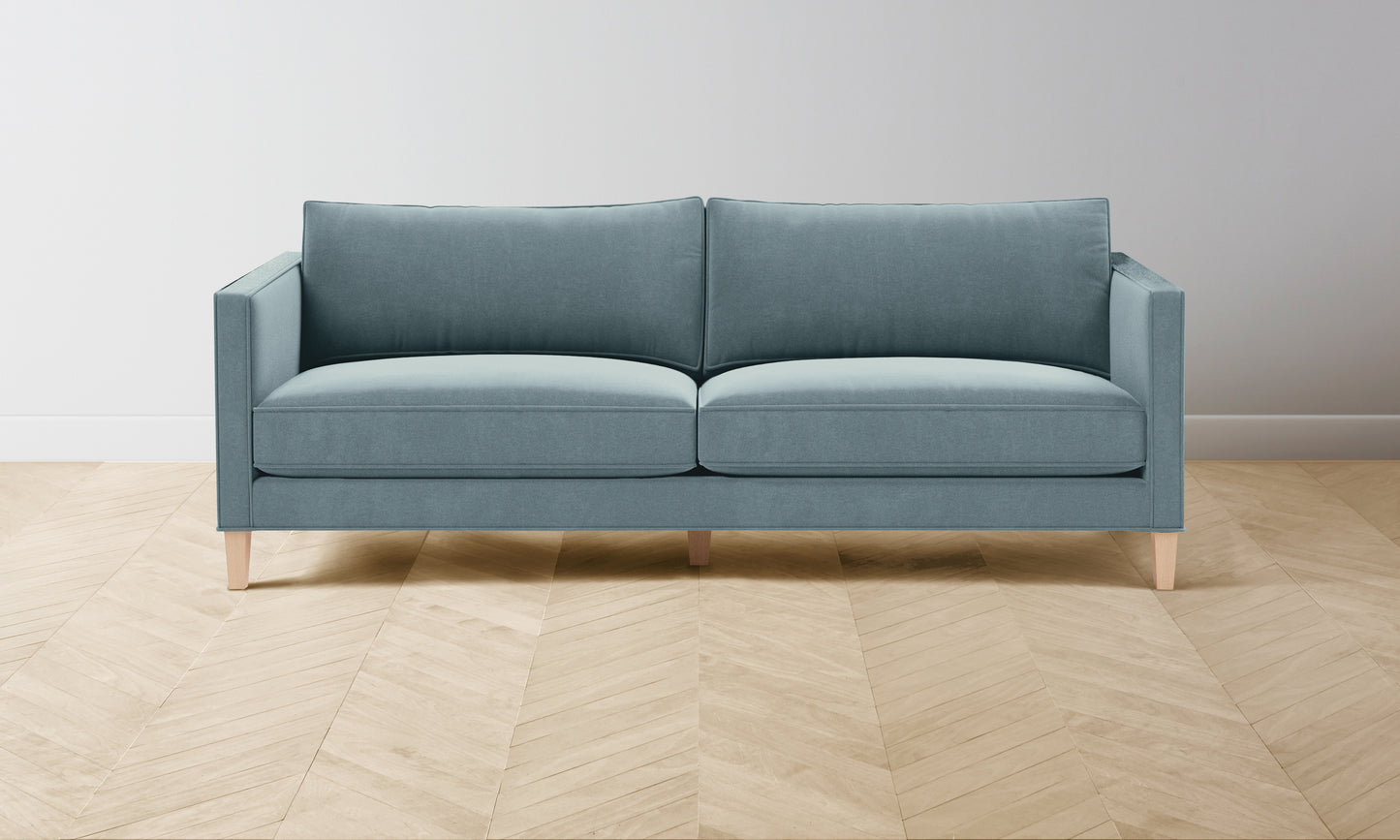 The Crosby Sofa - Mohair Slate Blue