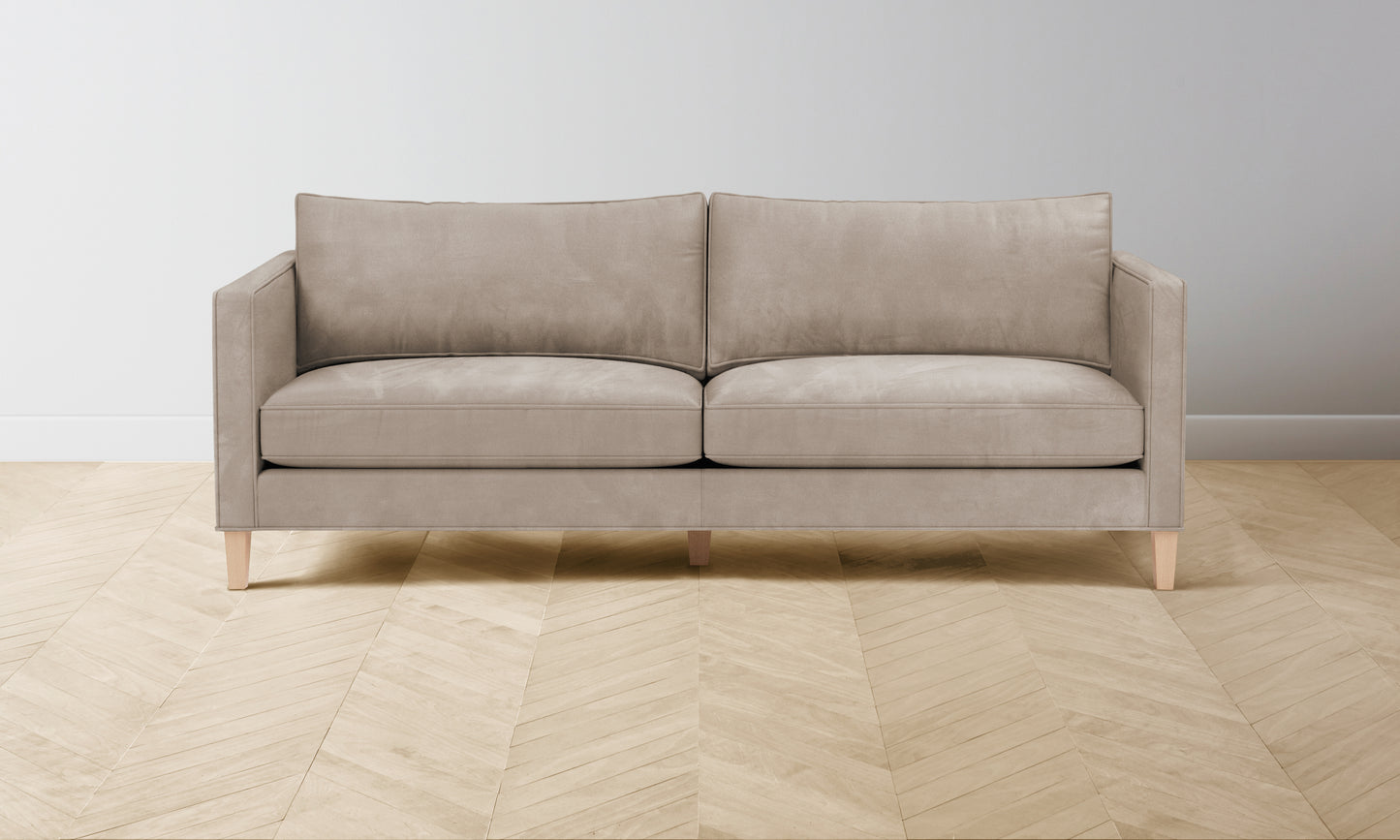 The Crosby Sectional - Nubuck Leather Fawn