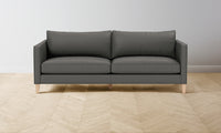 The Crosby Sofa - Pebbled Leather Ash