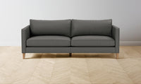 The Crosby Sofa - Pebbled Leather Ash