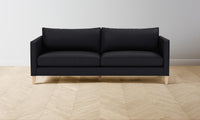 The Crosby Sofa - Pebbled Leather Ink