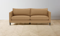 The Crosby Sofa - Pebbled Leather Latte