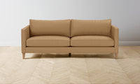 The Crosby Sofa - Pebbled Leather Latte