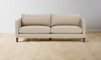 The Crosby Sofa - Pebbled Leather Stone