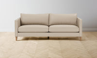 The Crosby Sectional - Pebbled Leather Stone