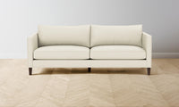 The Crosby Sofa - Pebbled Leather Swan