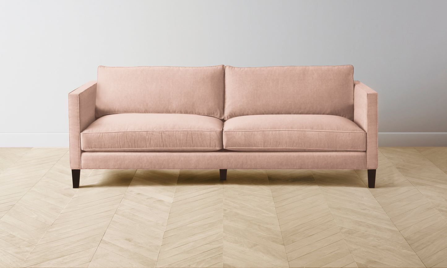 The Crosby Sofa - Performance Velvet Dusty Rose