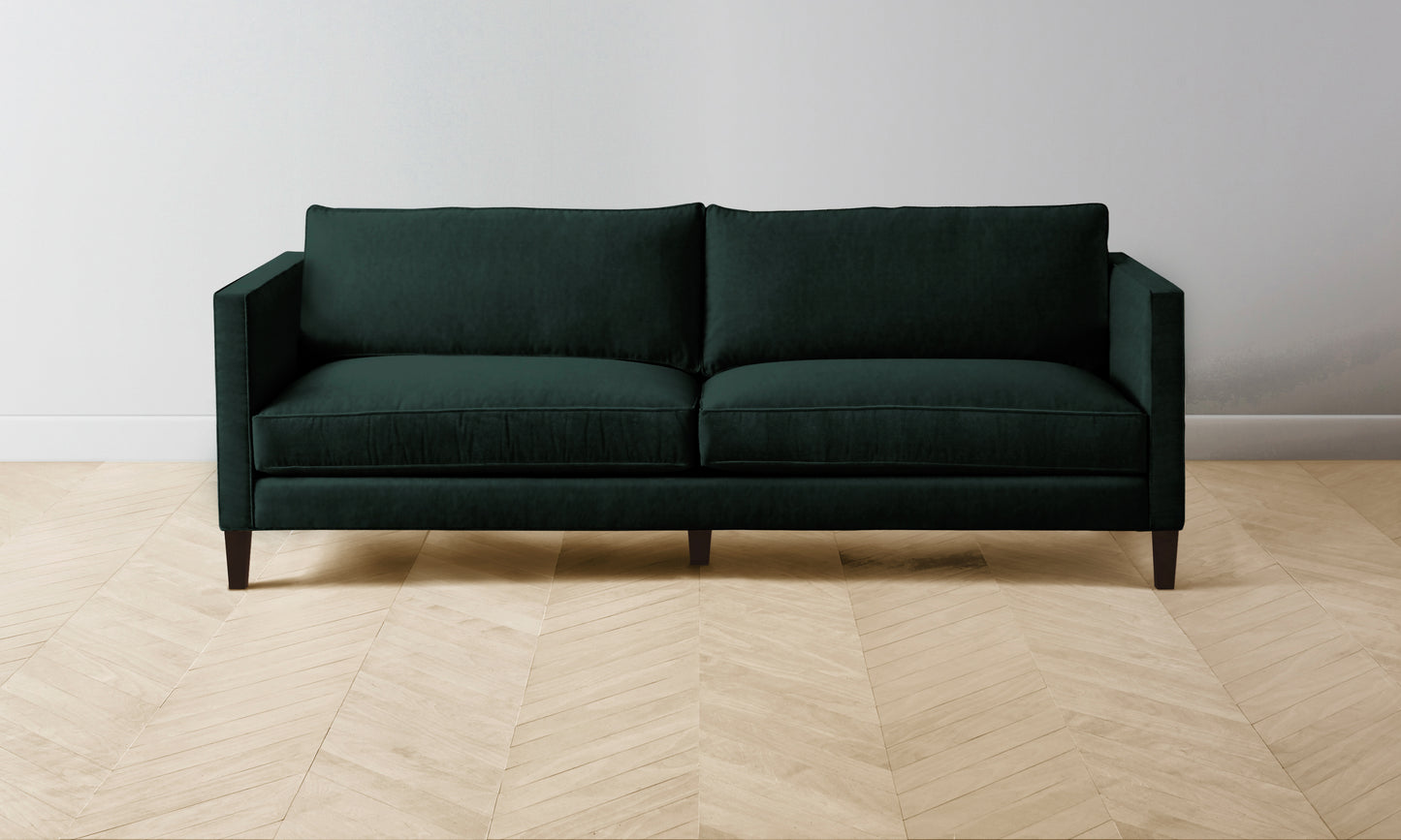 The Crosby Sofa - Performance Velvet Emerald