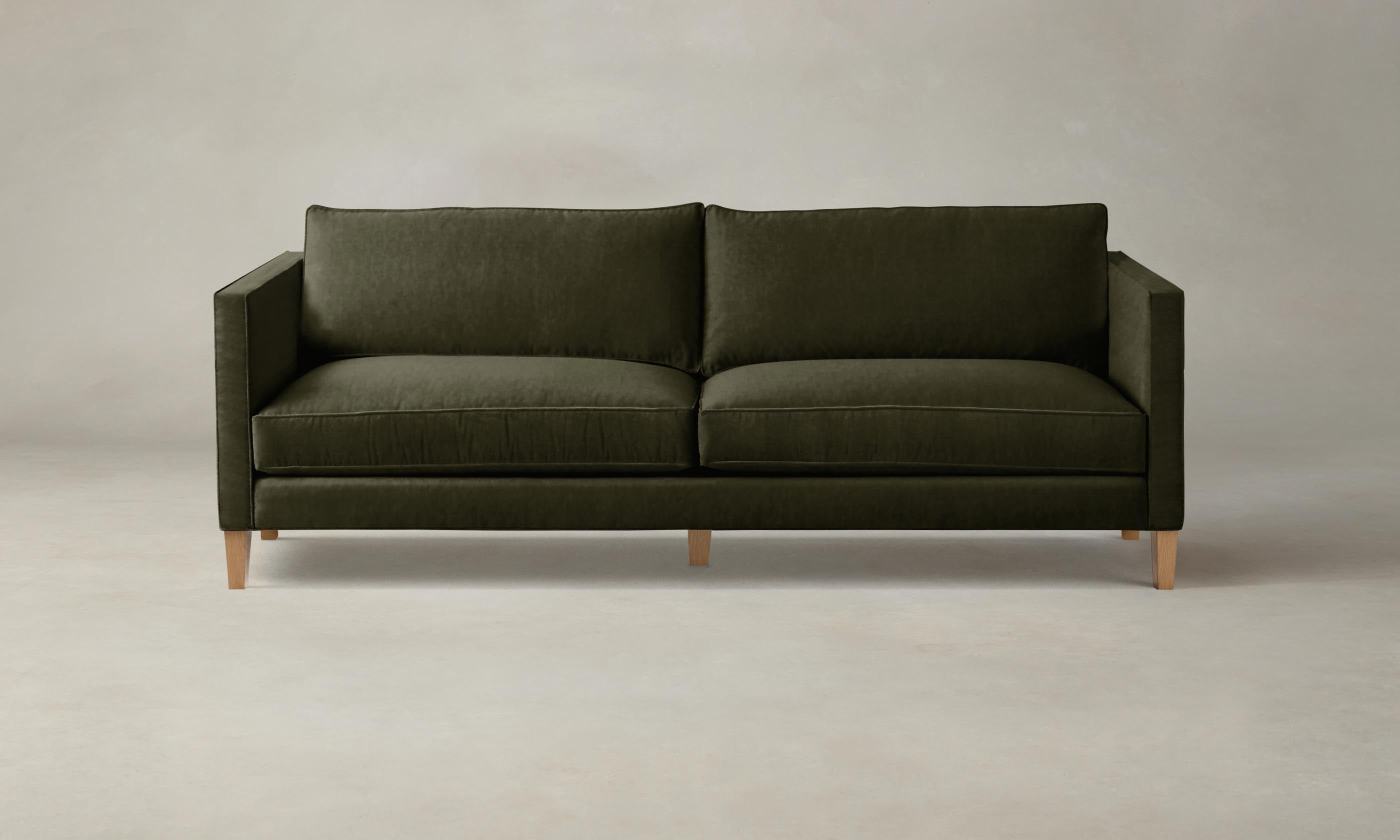 The Crosby Sofa - Performance Velvet Olive – Maiden Home
