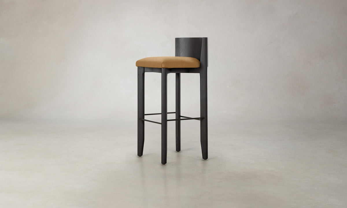 The Delancey Bar & Counter Stool - Costa Leather Nutmeg