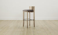 The Delancey Bar & Counter Stool - Belgian Linen Carob