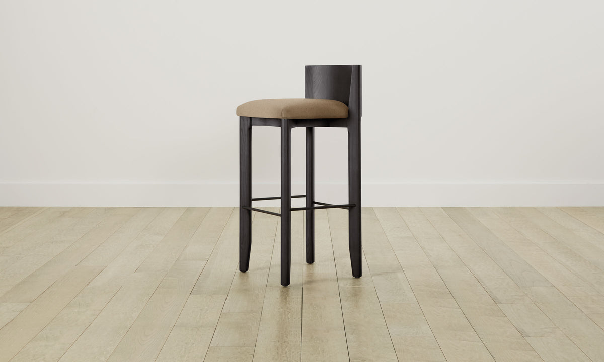 The Delancey Bar & Counter Stool - Italian Brushed Wool Fox