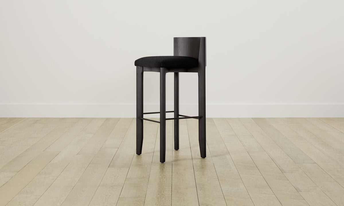 The Delancey Bar & Counter Stool - Italian Brushed Wool Pepper