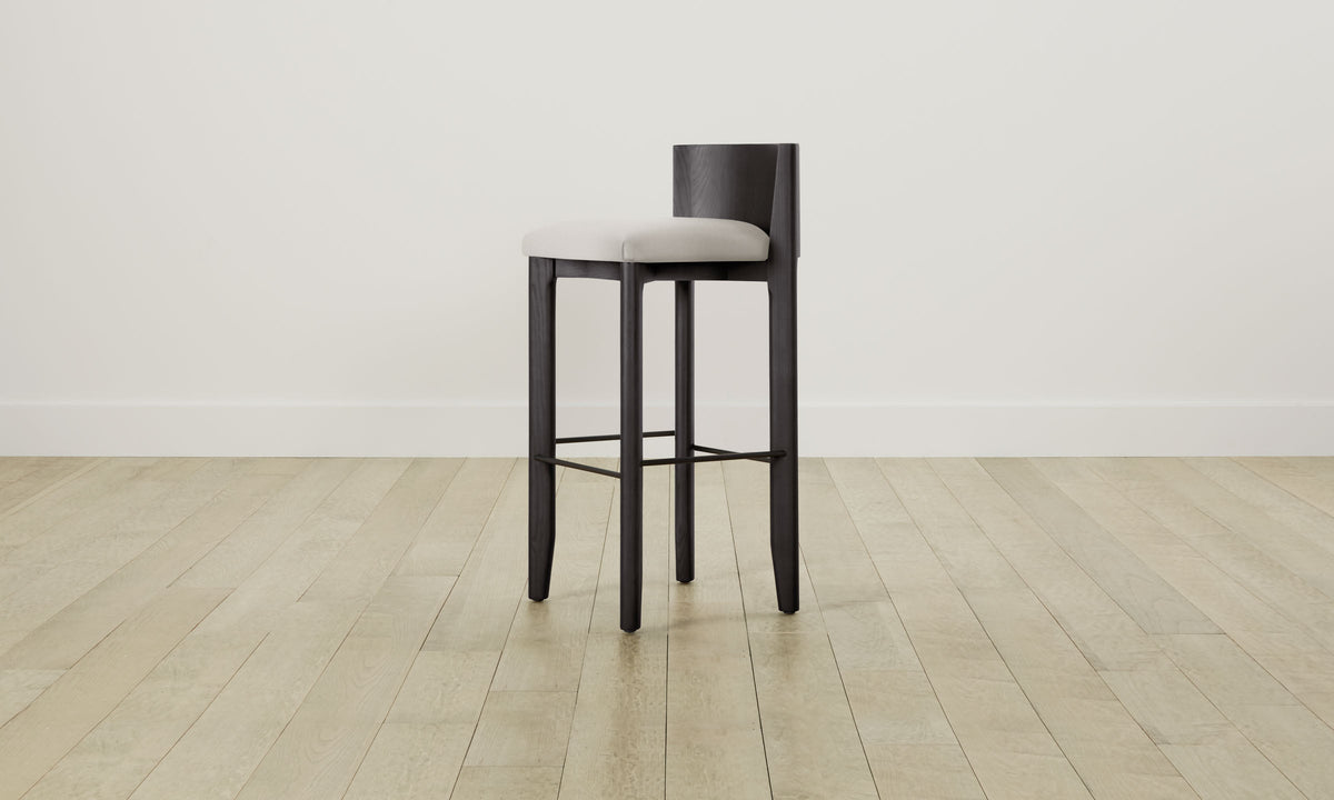 The Delancey Bar & Counter Stool - Italian Brushed Wool Vanilla