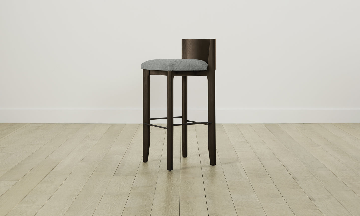 The Delancey Bar & Counter Stool - Merino Heather Grey