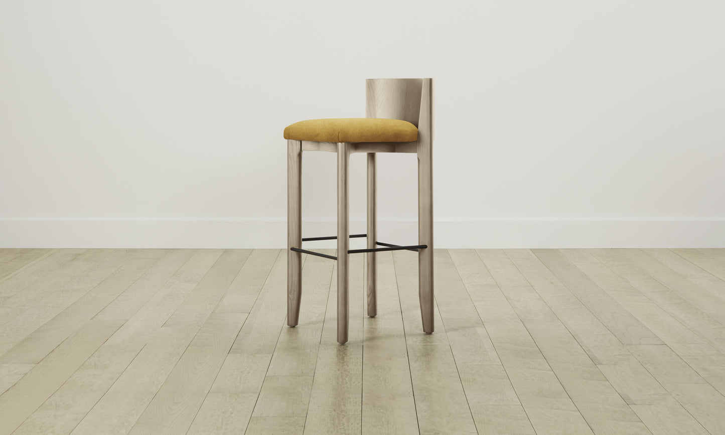 The Delancey Bar & Counter Stool - Mohair Amber