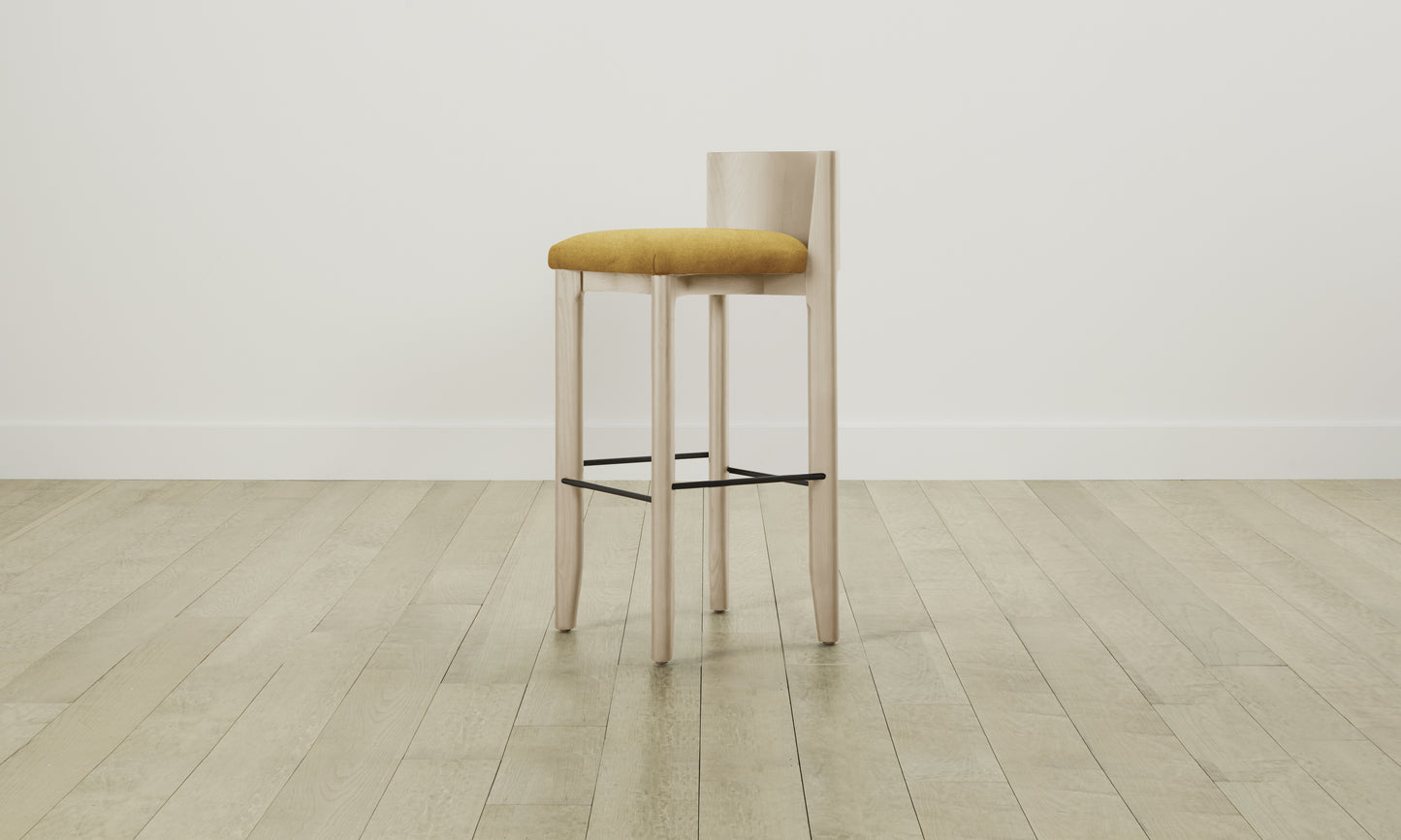 The Delancey Bar & Counter Stool - Mohair Amber