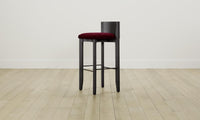 The Delancey Bar & Counter Stool - Mohair Crimson