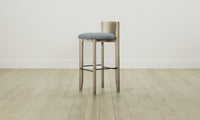 The Delancey Bar & Counter Stool - Mohair Slate Blue