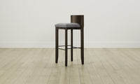 The Delancey Bar & Counter Stool - Nubuck Leather Asphalt