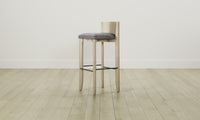 The Delancey Bar & Counter Stool - Nubuck Leather Asphalt