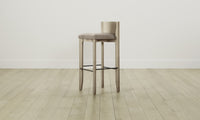 The Delancey Bar & Counter Stool - Nubuck Leather Fawn