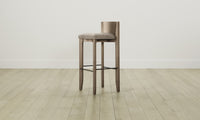 The Delancey Bar & Counter Stool - Nubuck Leather Fawn