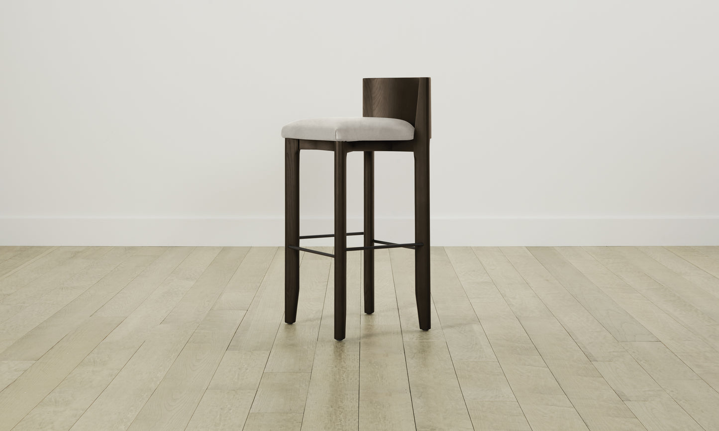 The Delancey Bar & Counter Stool - Nubuck Leather Sail