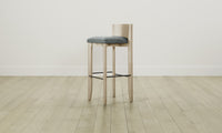 The Delancey Bar & Counter Stool - Nubuck Leather Tide